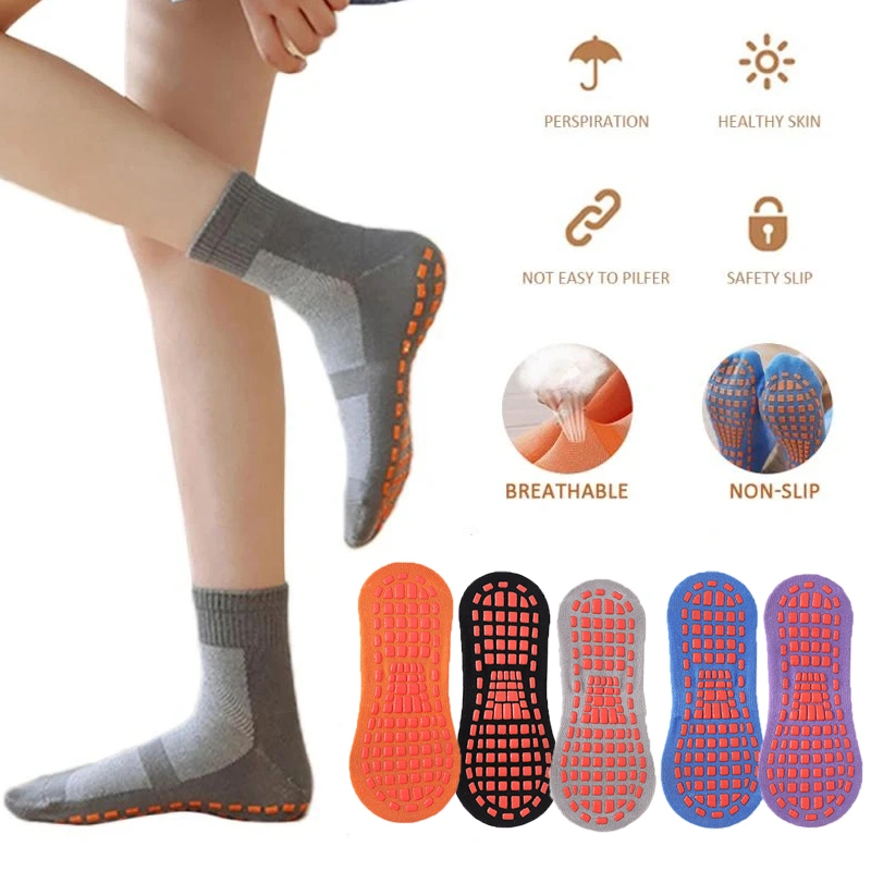 5Pairs Adult Anti-Slip Sock Trampoline Sock Sport Yoga Sock