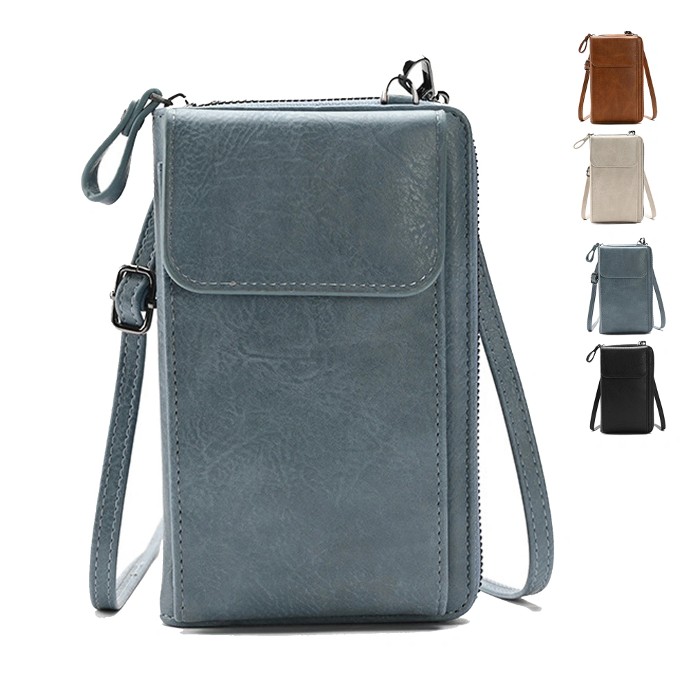 Small Phone Crossbody Bag Women PU Leather Shoulder Bag