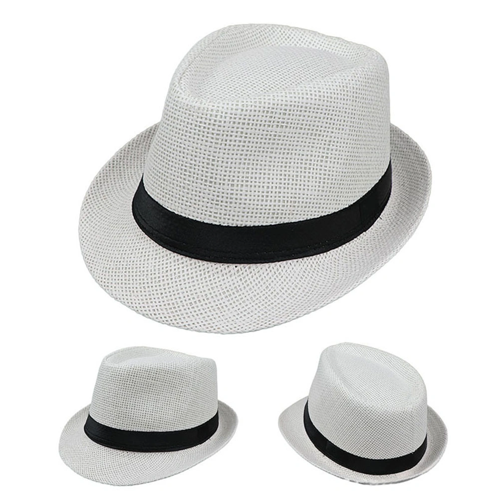 Straw Hat Gangster Cap Summer Beach Straw Hat Women Men