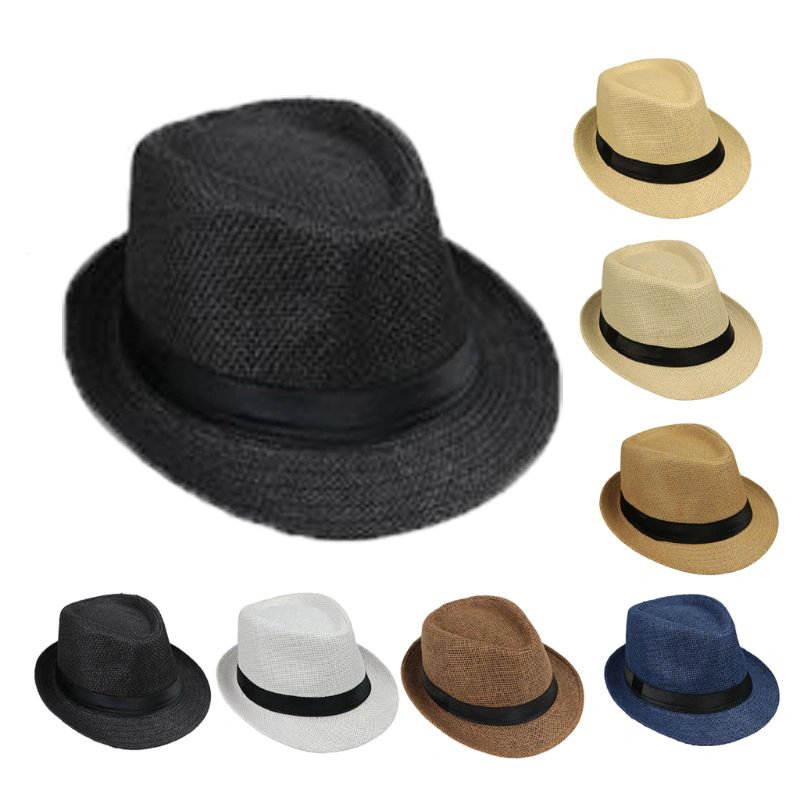 Wide Brim Straw Hat Summer Travel Sun Hat for Women Men