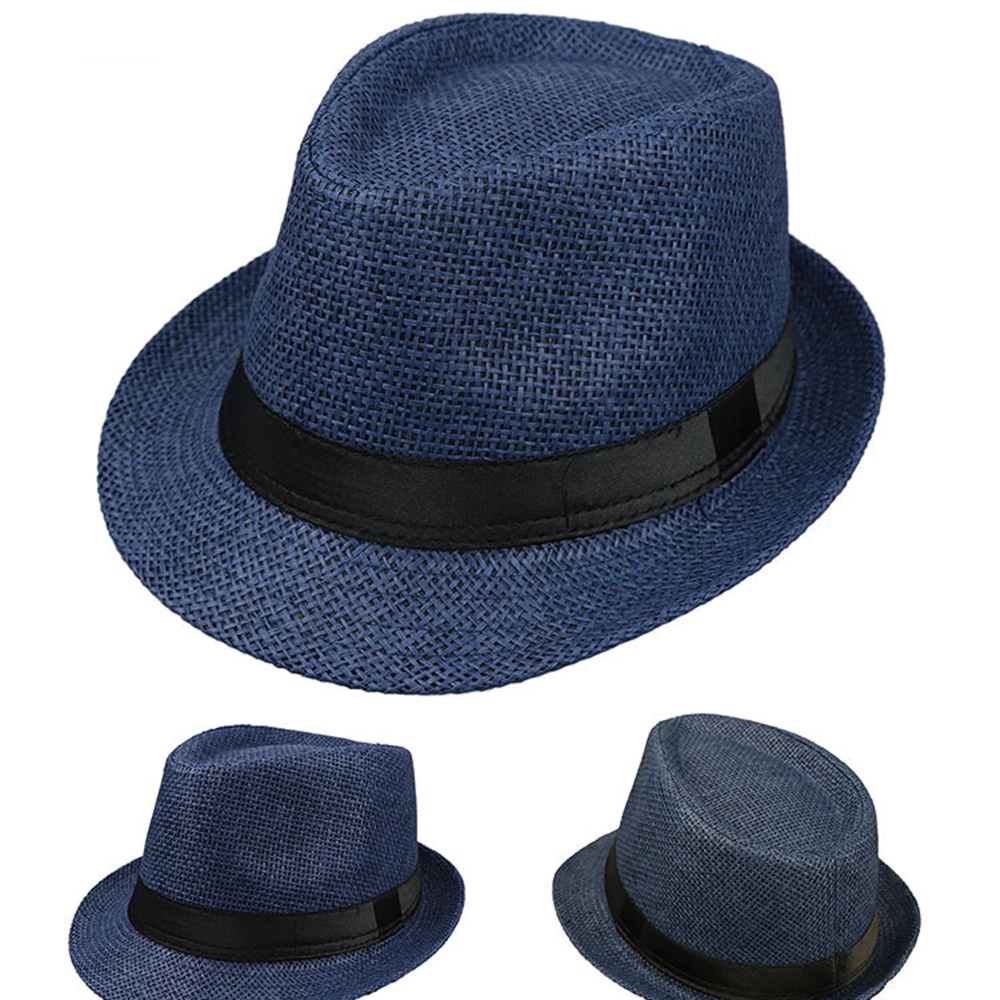 Women Men Summer Panama Hats Wide Brim Beach Jazz Hat