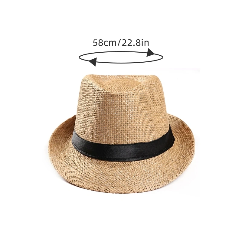 Summer Panama Hat Sun Hat Women Man Beach Straw Hat