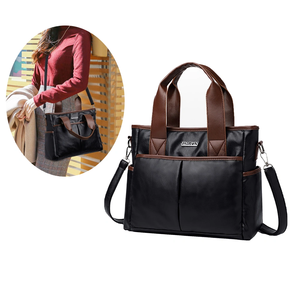 Vintage PU Crossbody Handbag Women Shoulder Messenger Bag#