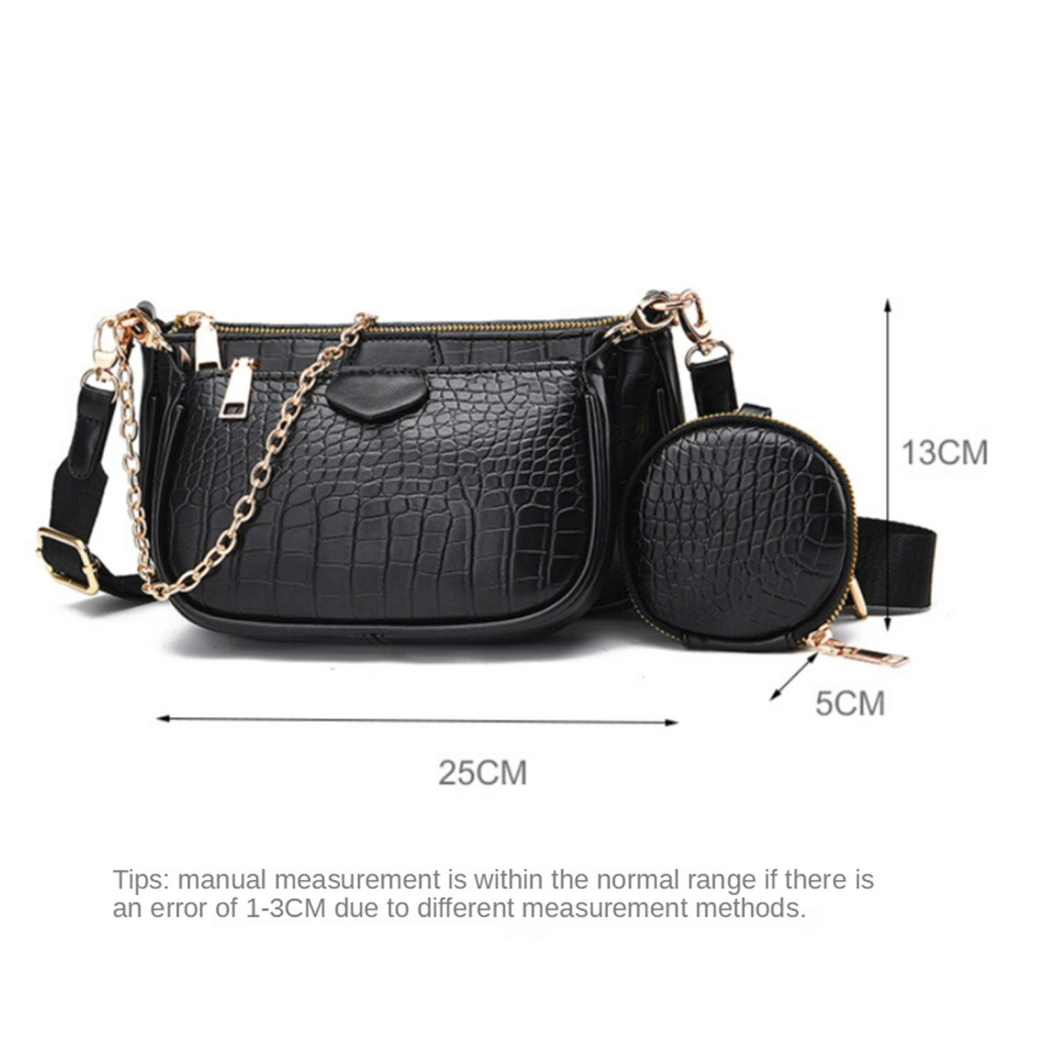 3-IN-1 Fashion Purses and Handbags Female Crossbody Bags#