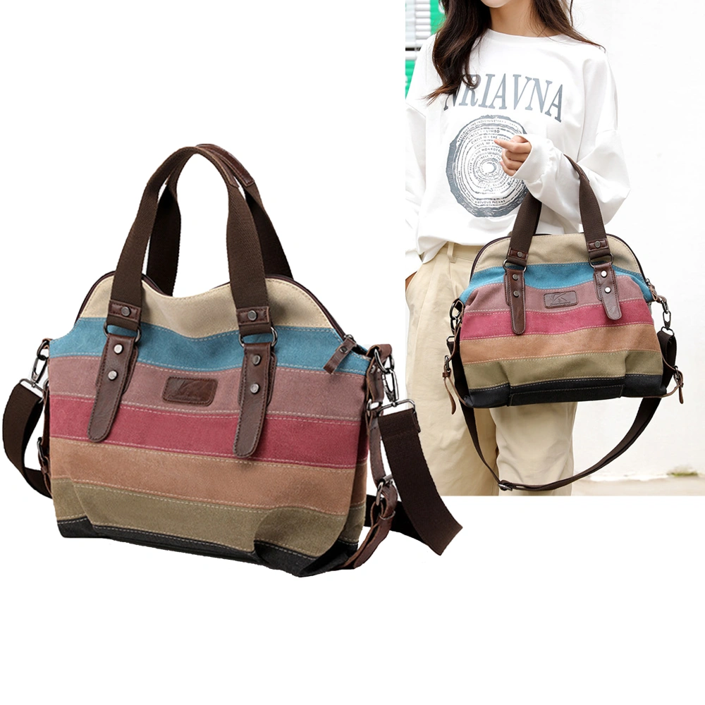 Women's Crossbody Shoulder Bag Vintage Canvas Tote Bag-