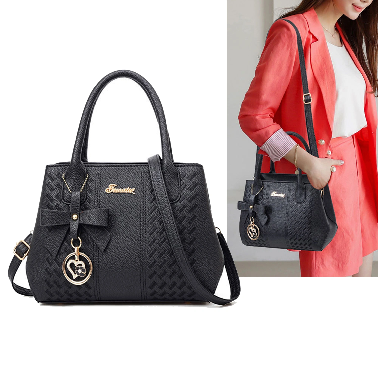Elegant Handbag Large Capacity Women Shoulder Messenger Bag-