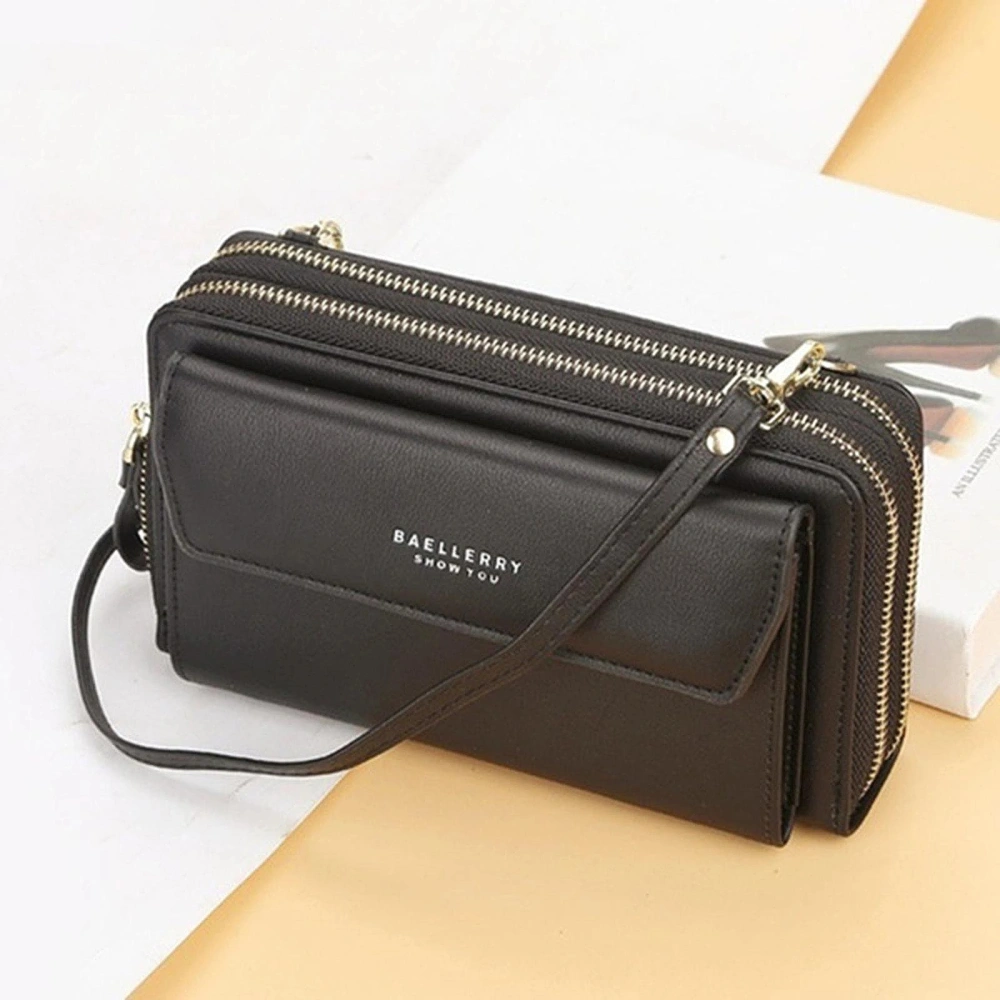 Multifunction Long Wallet Ladies Crossbody Cell Phone Bag