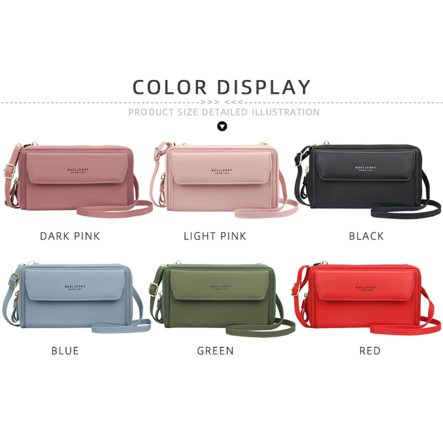 Women's Crossbody Bag Purse Clutch Phone Wallet Shoulder Bag