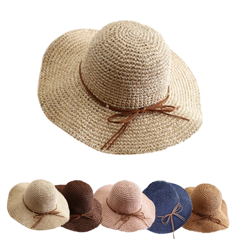 Women's Straw Sun Hat Beach Hat Wide Brim Panama Hats