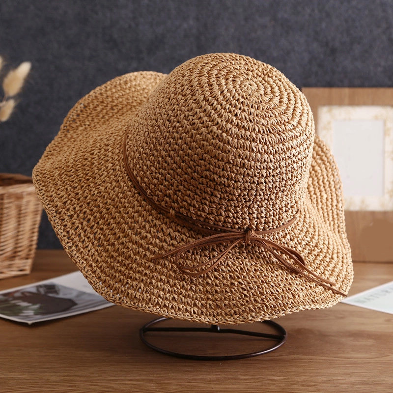 Summer Fashion Women Straw Hat Foldable Big Brim Beach Hat