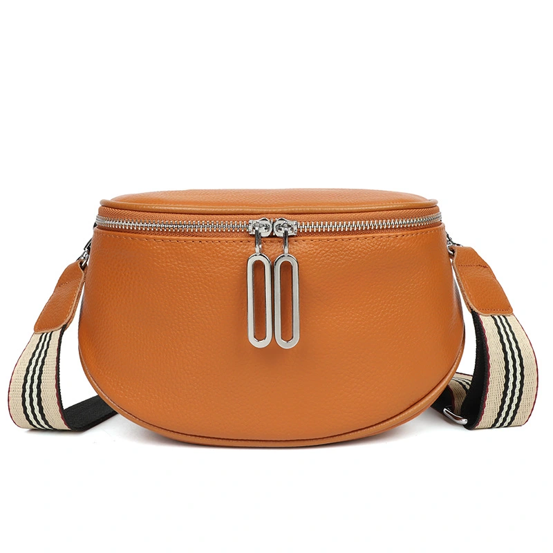 Women's Waist Bag Pu Leather Crossbody Wide Belt Bags-