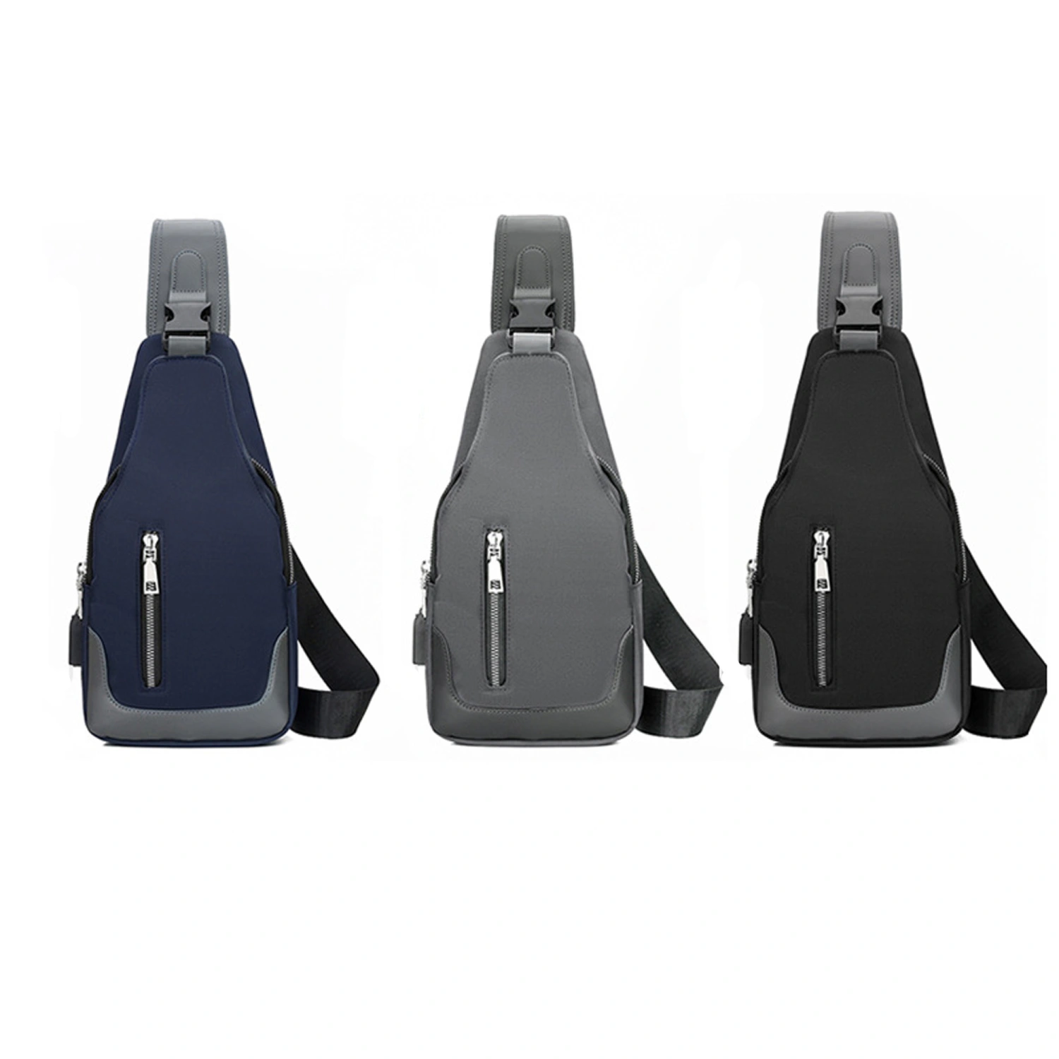 Oxford Chest Crossbody Bags for Men Shoulder Messenger Bag