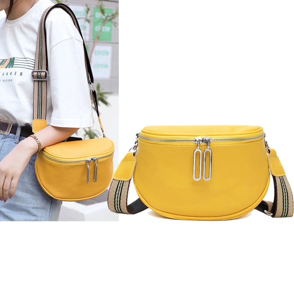 Fashion Crossbody Bag Women Wide Belt Waist Bag Shoulder Bag-