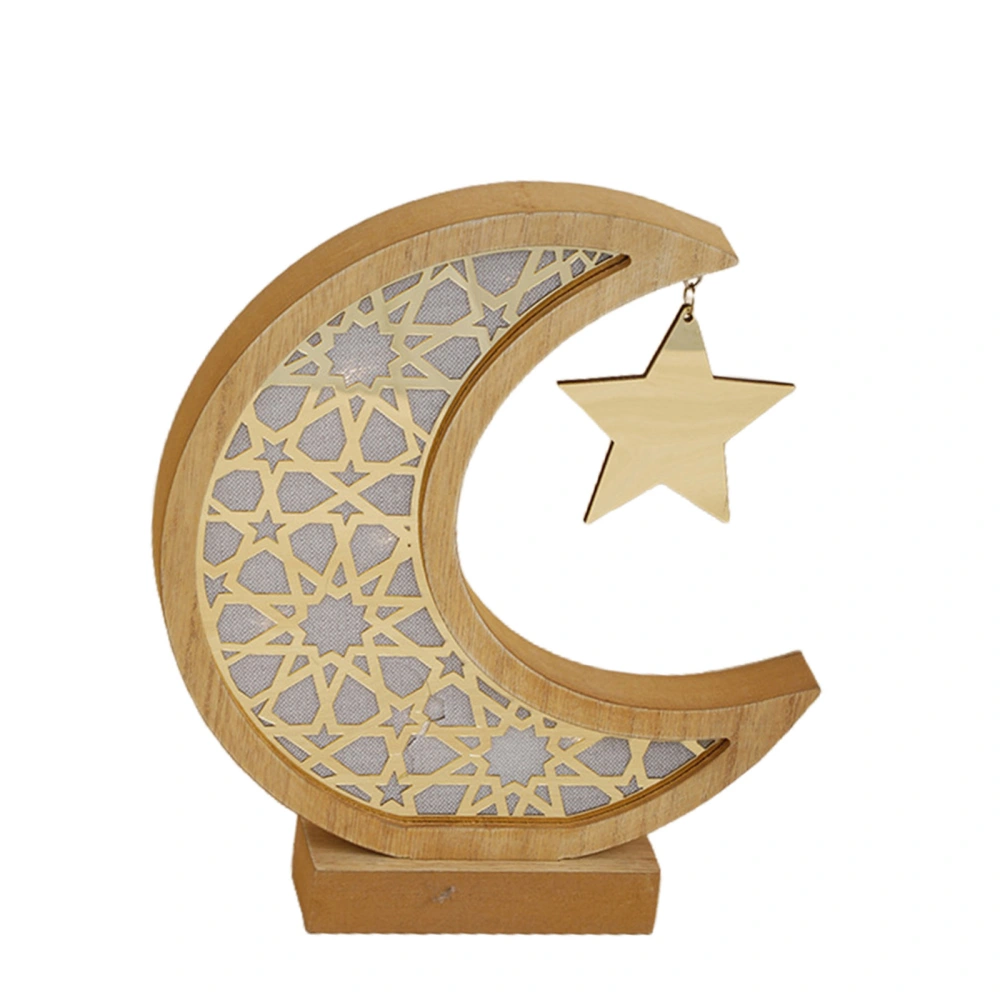 Eid Mubarak Wooden Ornaments Ramadan Hanging Plaque Centerpieces