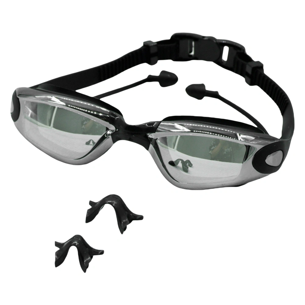 Swimming Glasses Waterproof Anti-fog Swim Glasses with Earplugs