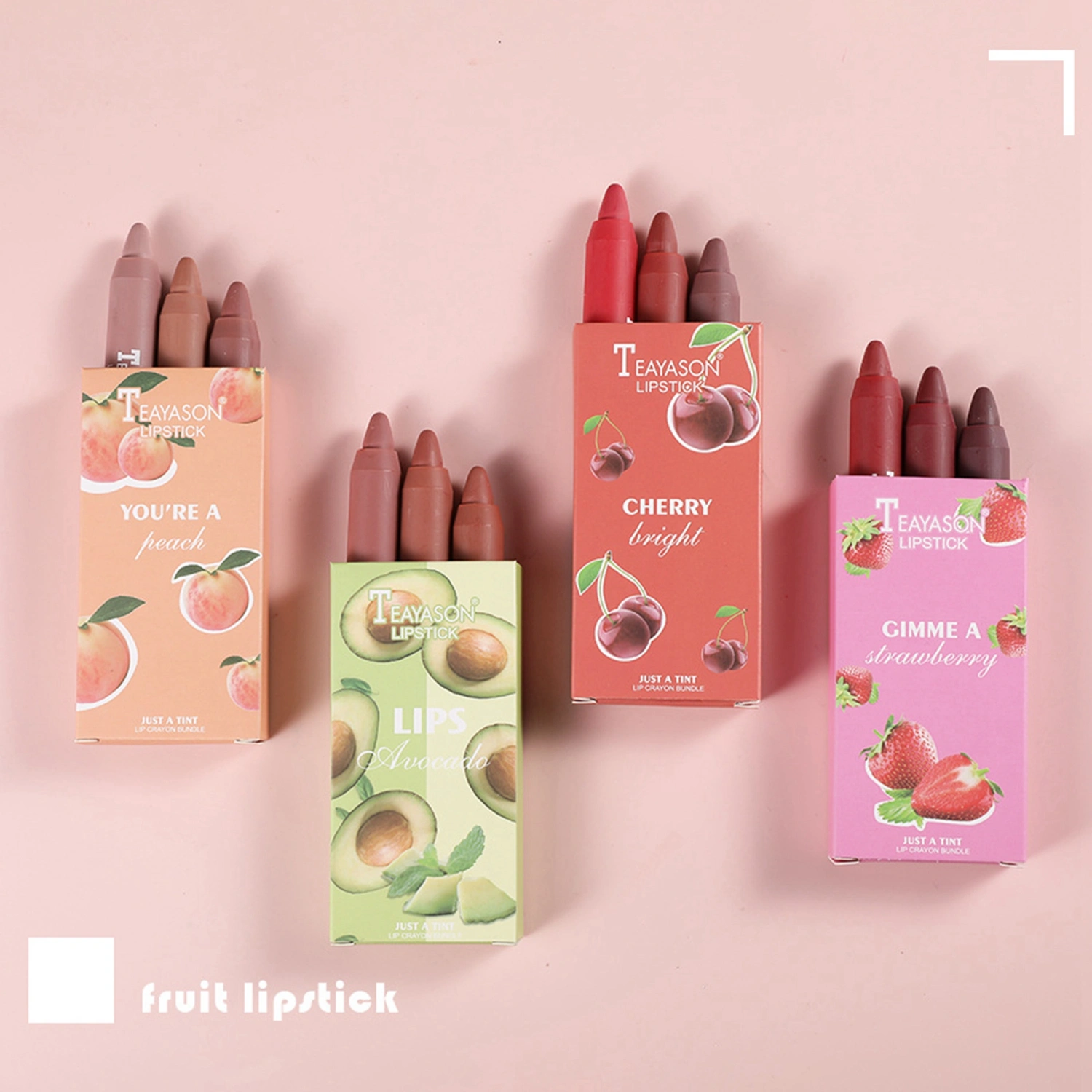 Matte Lip Liner Pencil 3Pcs Long-Lasting Lipstick Lip Crayon