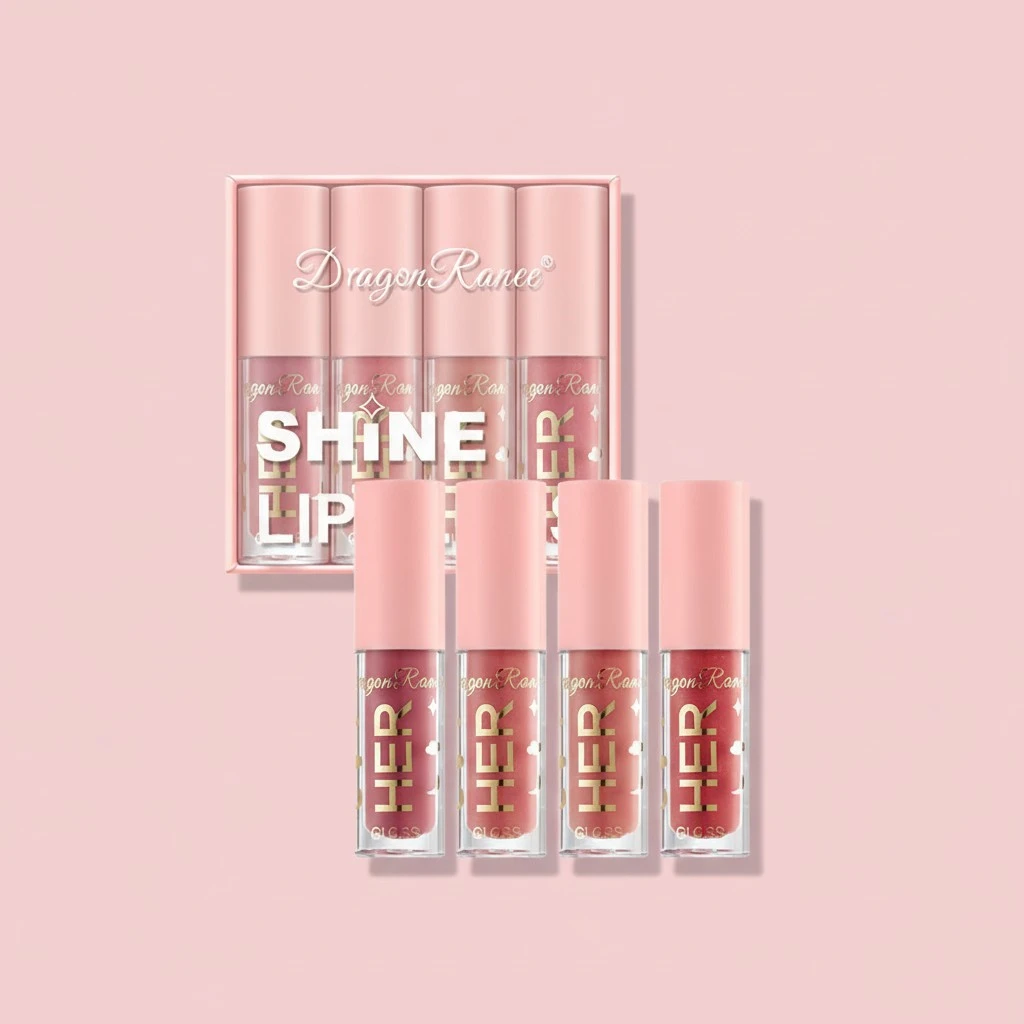 Glitter Lip Gloss, Shimmer Lip Gloss, Women Long Lasting Lipsticks