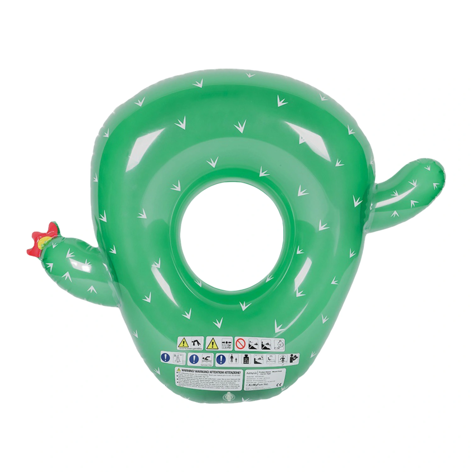 Inflatable Swim Rings, Cactus Shaped Pool Float Circle for Adults