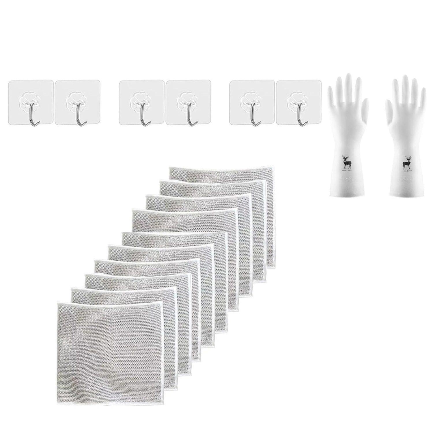 Non-Scratch Wire Dishcloth, Multipurpose Wire Dishwashing Rags