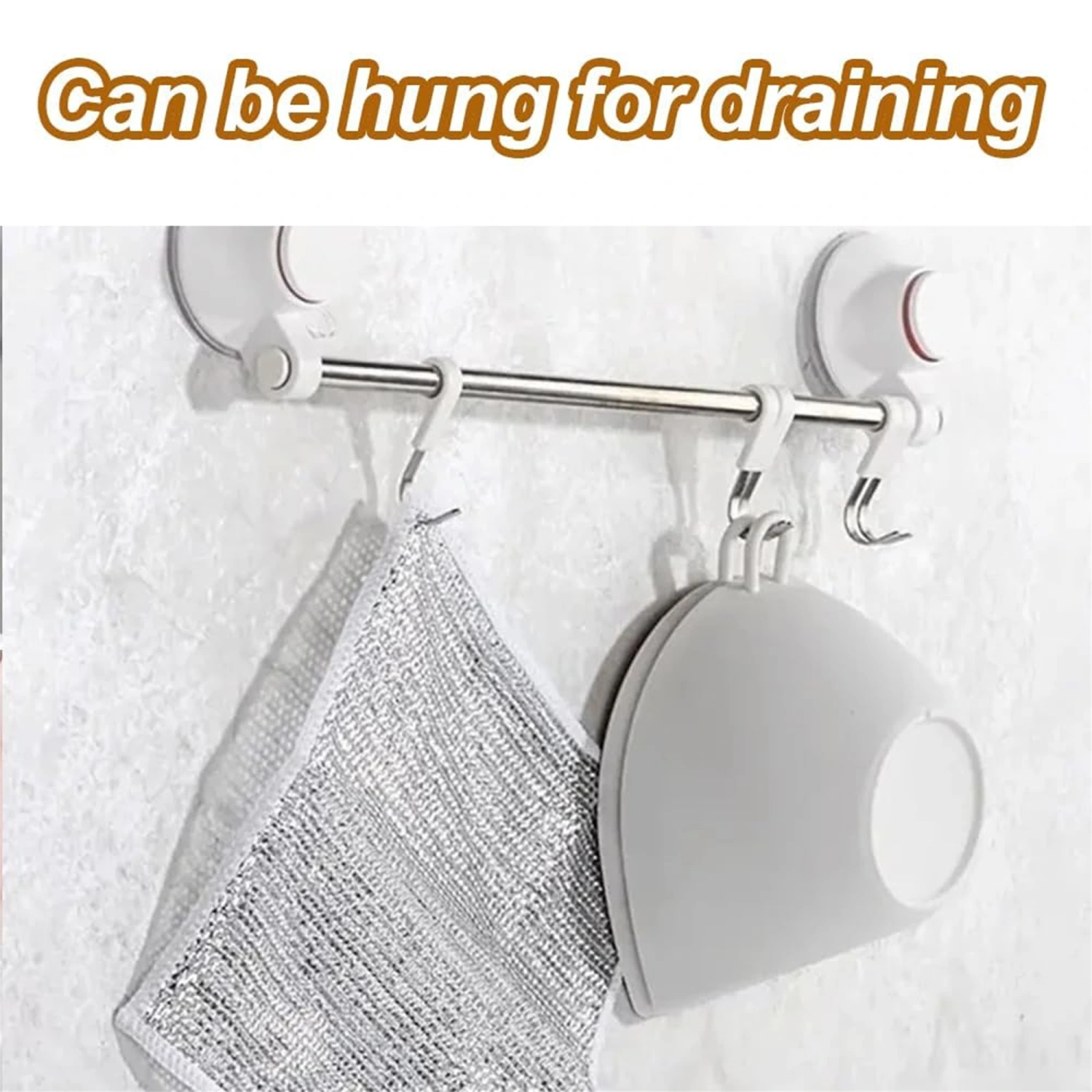 Non-Scratch Wire Dishcloth, Multipurpose Wire Dishwashing Rags