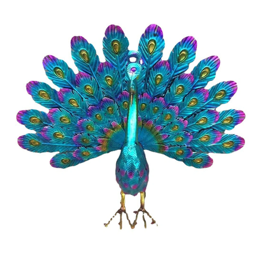 Peacock Ornament, Metal Peacock Figurine Decorations Home Decor 