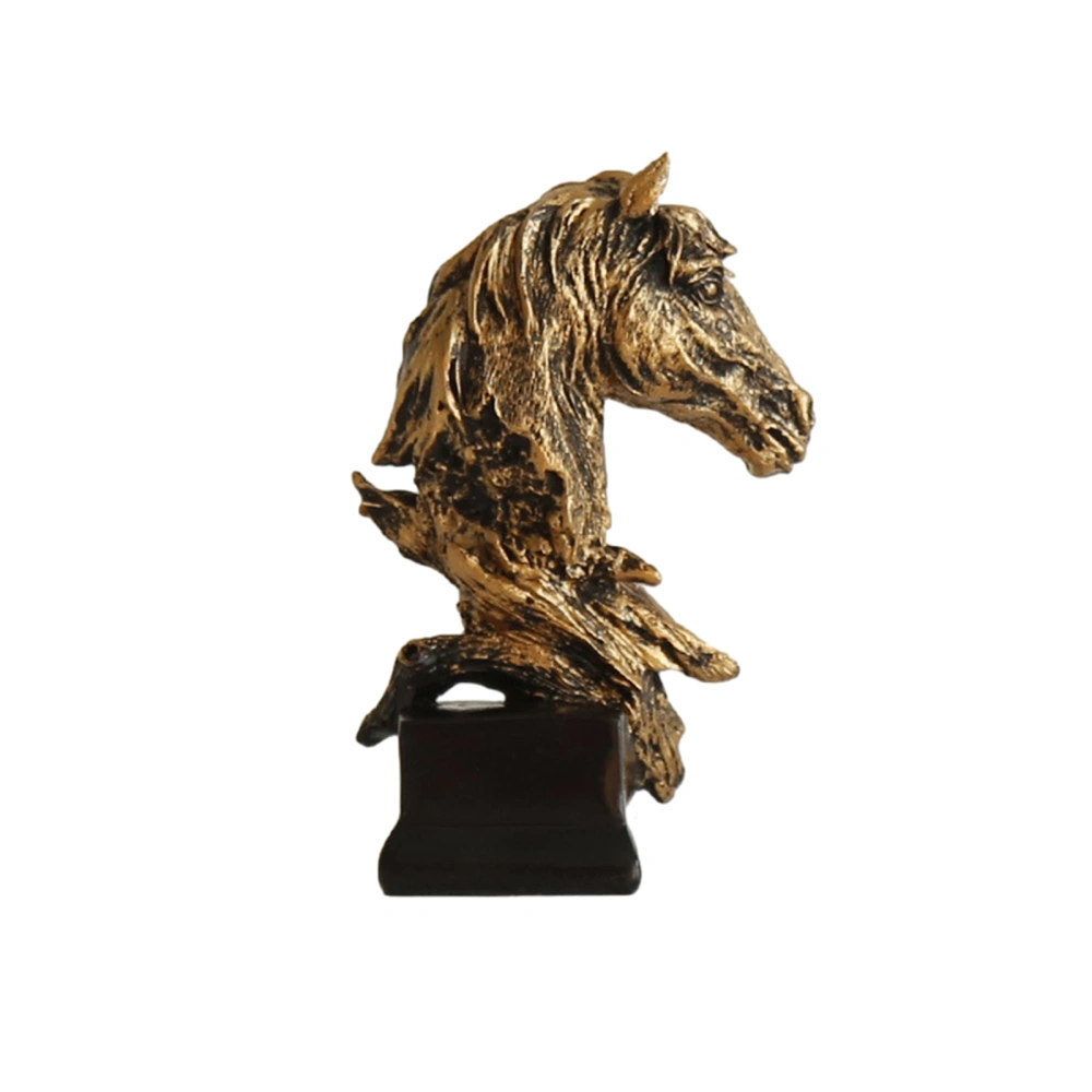 Horse Decor Creative Horse Head Statue Resin Figurines Home Decoration