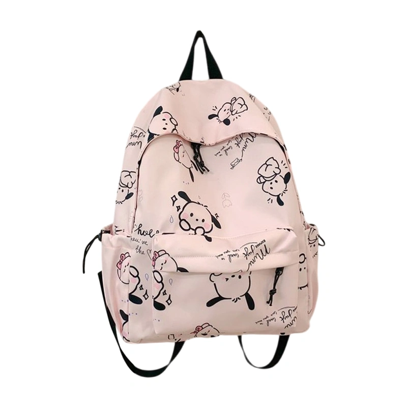 Girls Backpack with Plush Dog Pendant, Adjustable Shoulder Straps Bag 