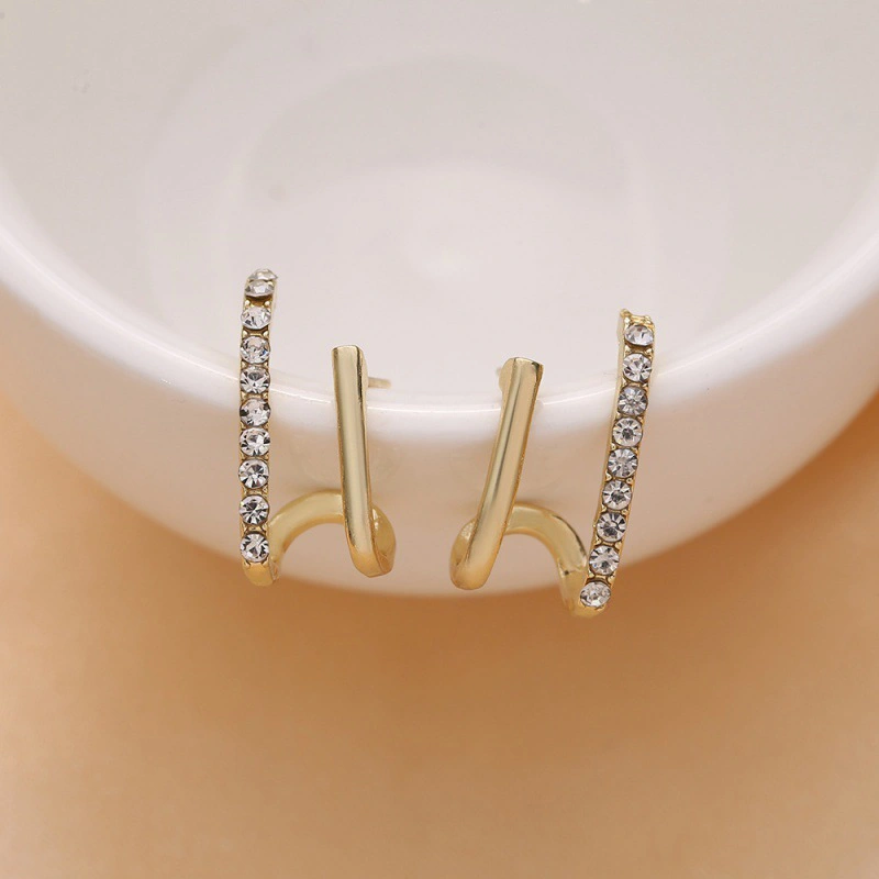 Diamond Earrings for Women Girls Simple Irregular Earrings Gift