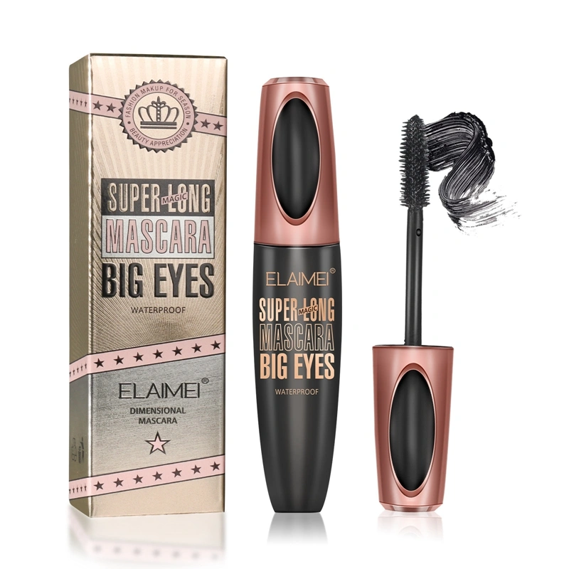 Women Natural Lengthening Mascara, 4D Silk Fiber Lash Mascara