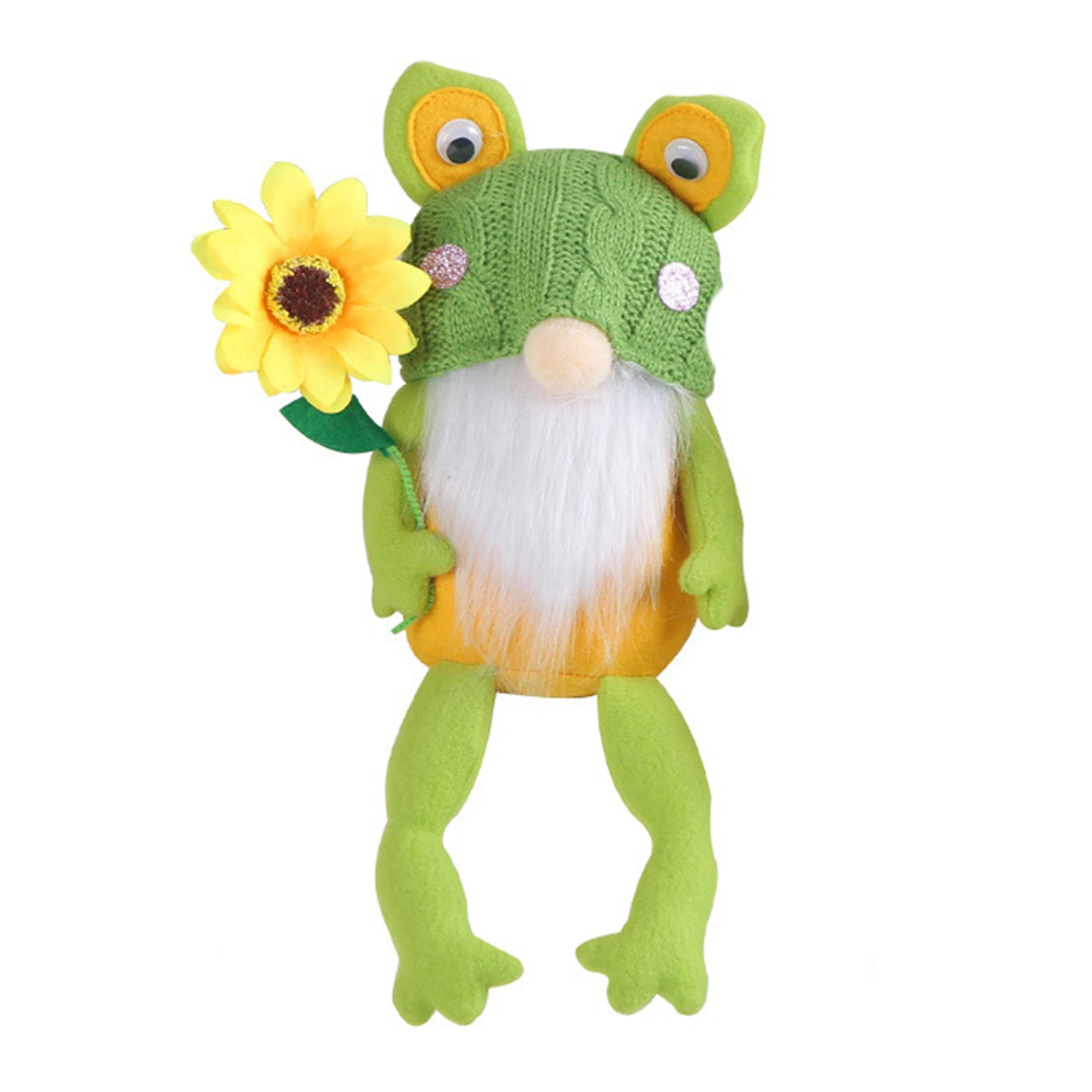 Frog Gnomes Plush Decorations, Farmhouse Gnomes Decorations for Home