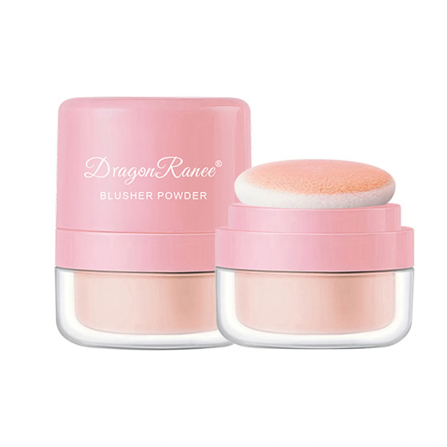 Air Cushion Blush, Matte Blush Powder with Makeup Sponge Mirror 