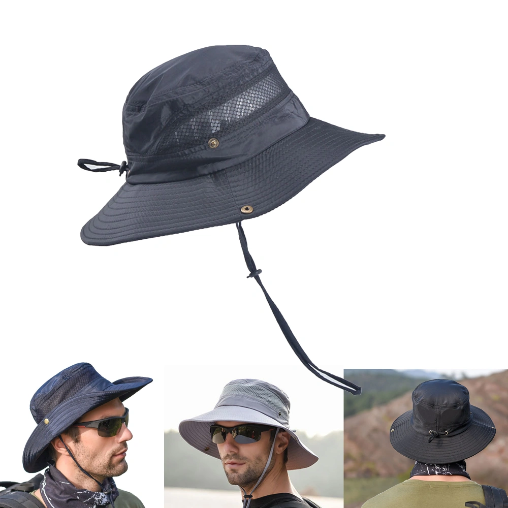 Summer Bucket Hat Men Outdoor Fishing Hiking Beach Hat