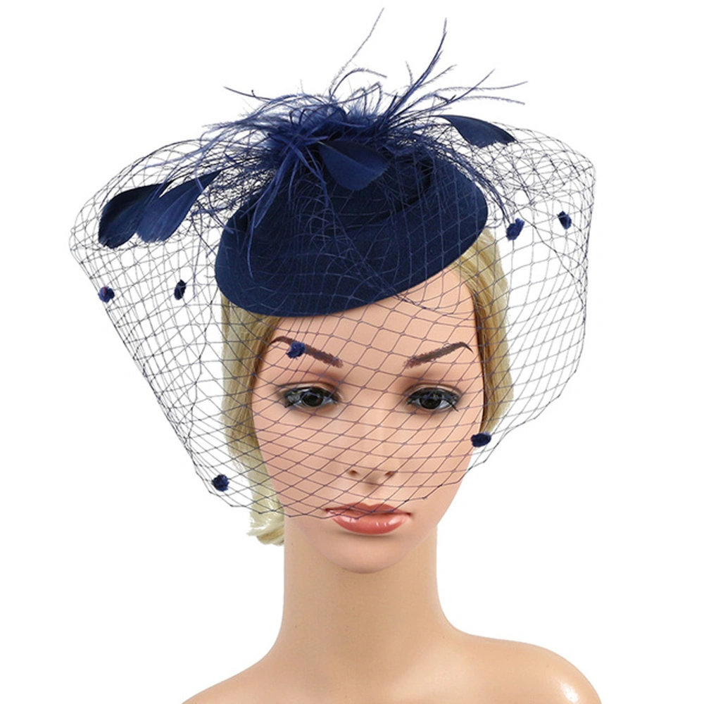 Retro Mesh Top Hat Fascinator Wedding Party Banquet Hat