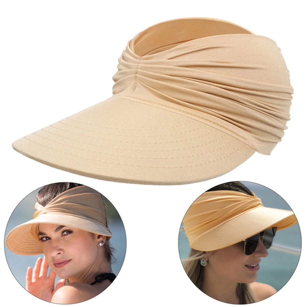 Summer Empty Top Hat Women Sun Wide Brim Visor Hat