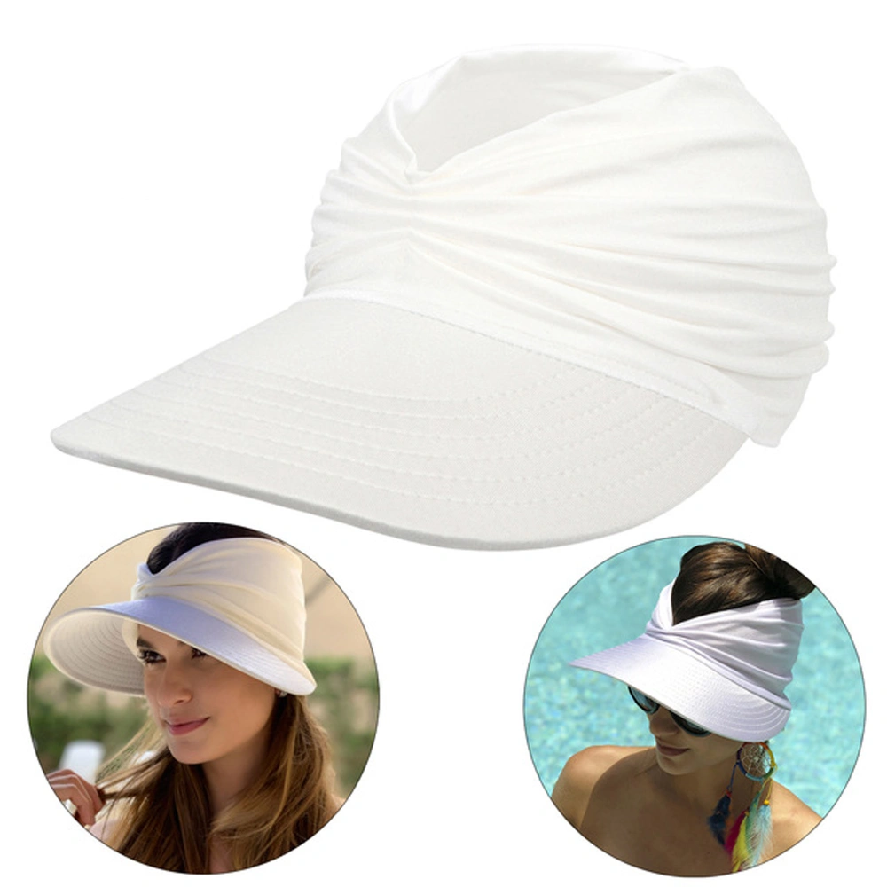 Women Visor Hats Summer Simple Female Sun Empty Top Hat