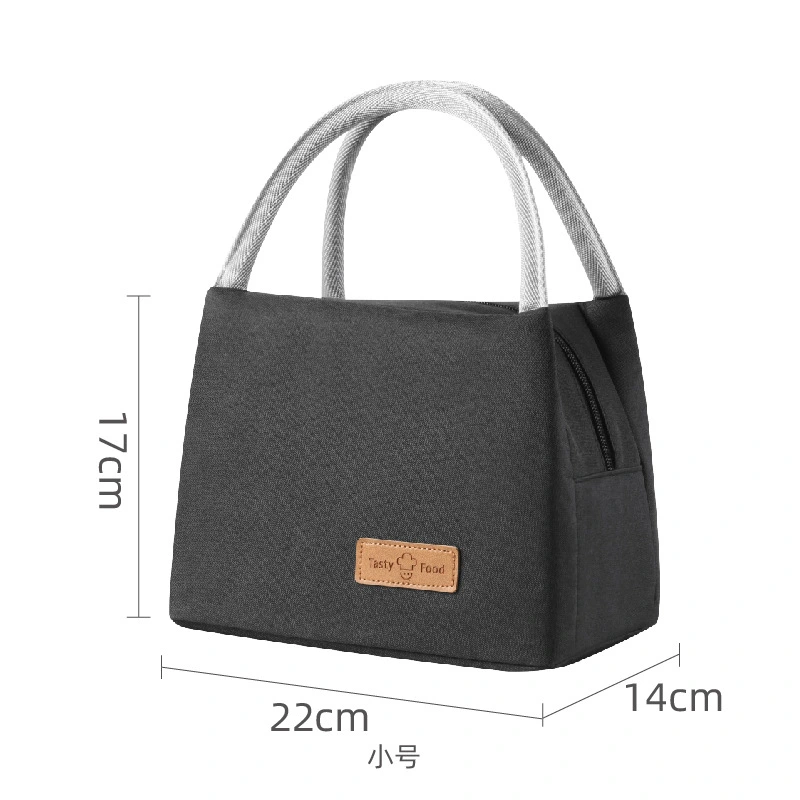 Portable Zipper Thermal Oxford Lunch Bag Tote Food Handbags