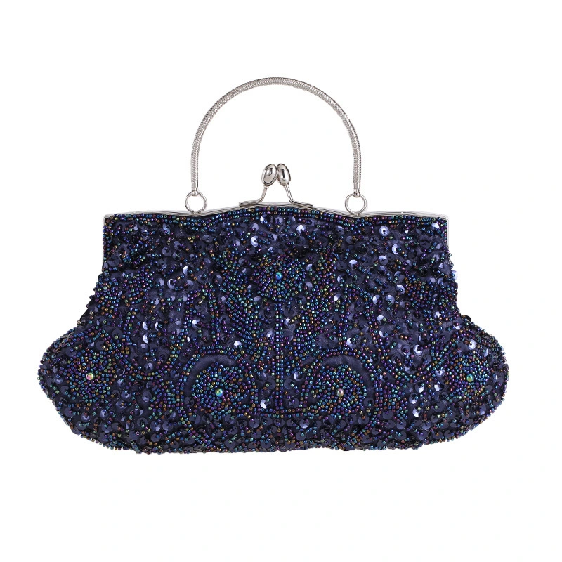 Beaded Sequined Handbags Women Retro Evening Bag