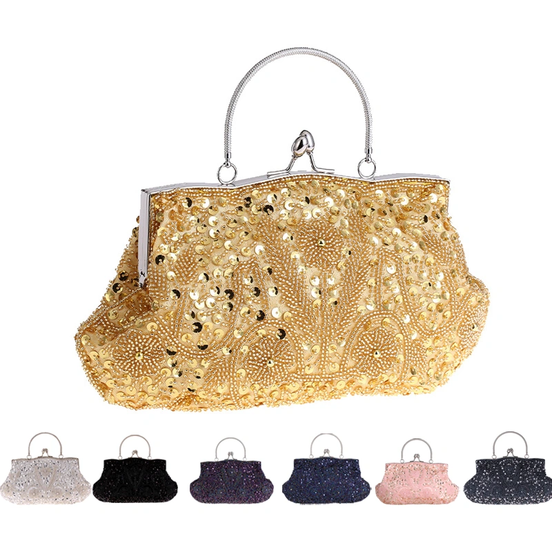 Women Fashion Clutch Purse Sequin Elegant Evening Bag