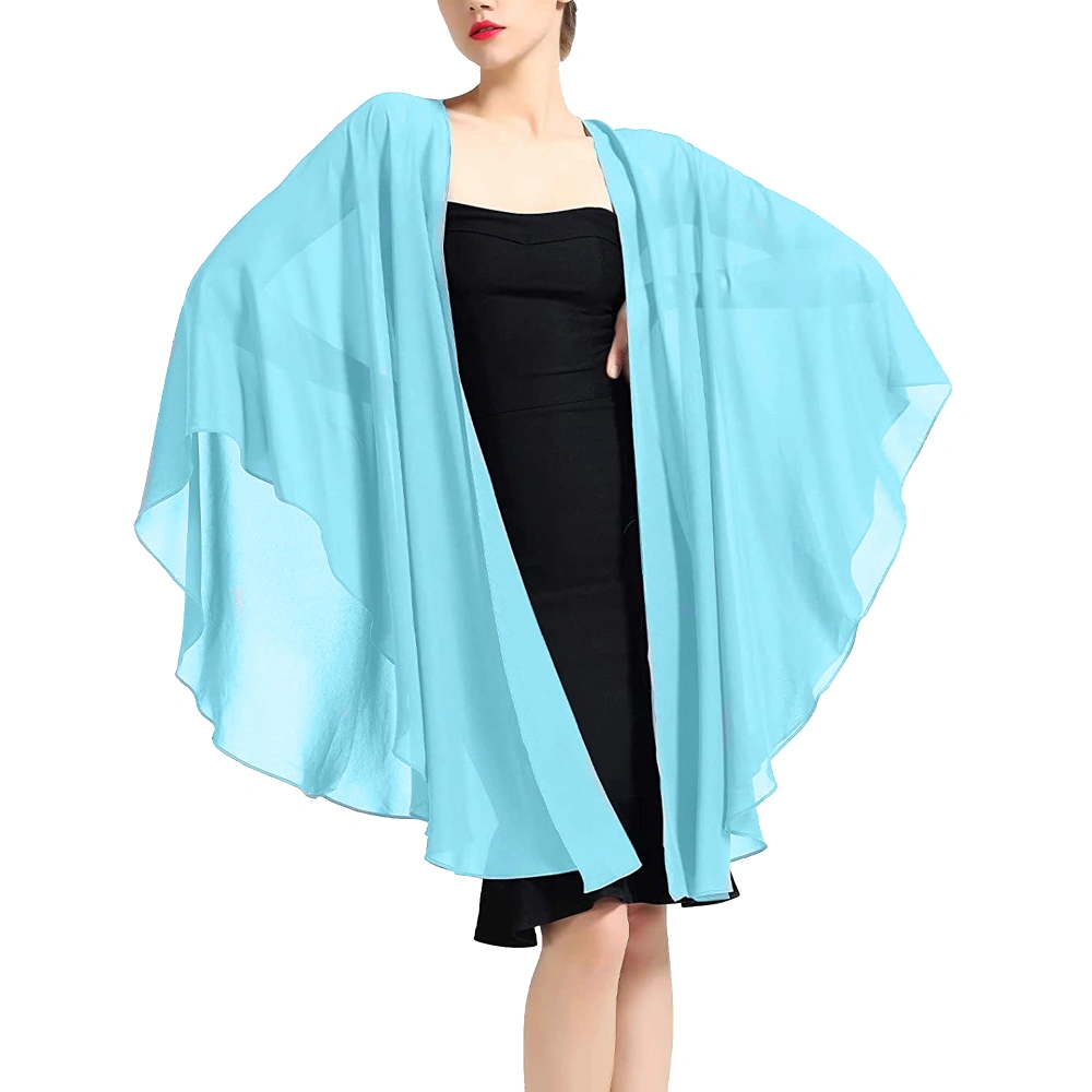 Female Chiffon Scarf Women Evening Wedding Shawl and Wraps