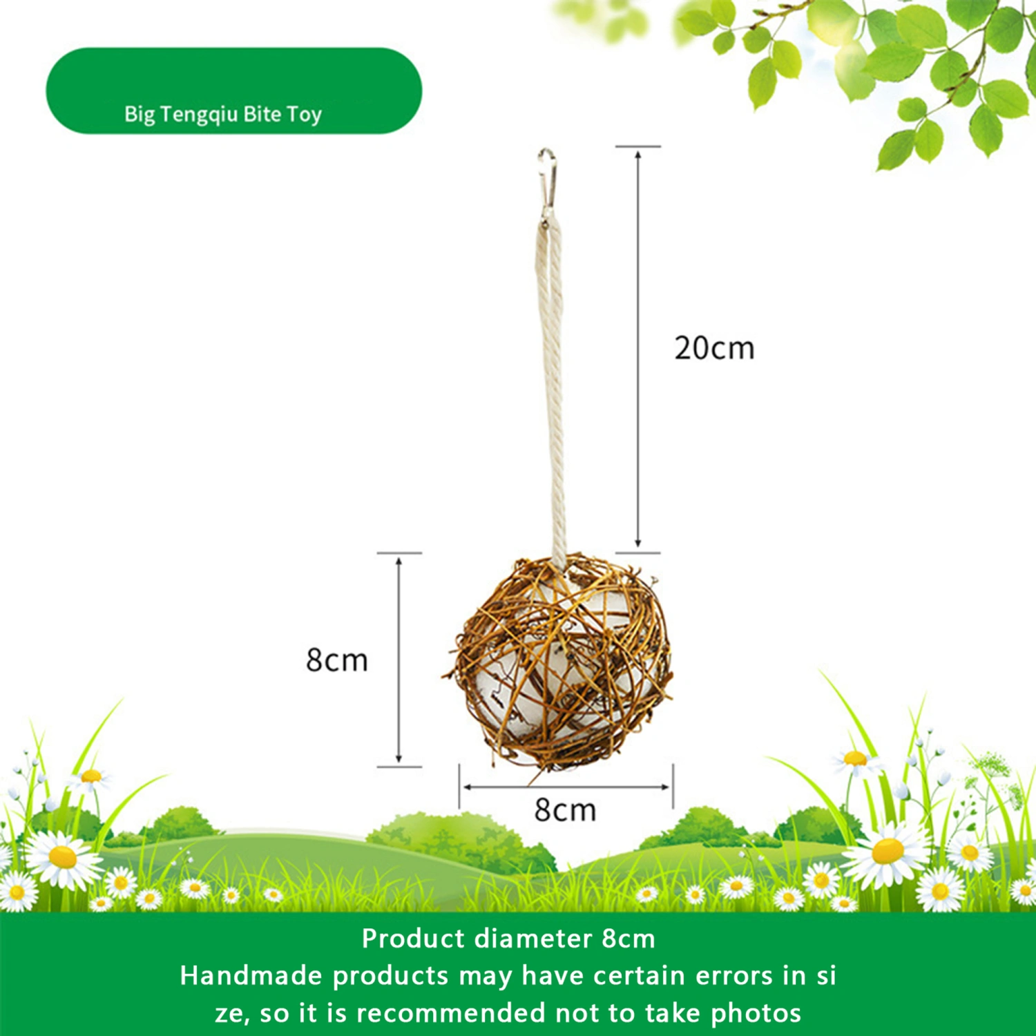 Rattan Globe Hummingbird Nesters Full of Bird Nesting Materials Balls 