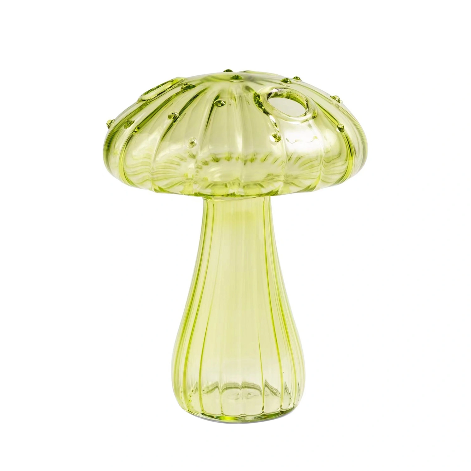 Mushroom Vase, Clear Glass Diffuser Bottle Hydroponic Flower Vase