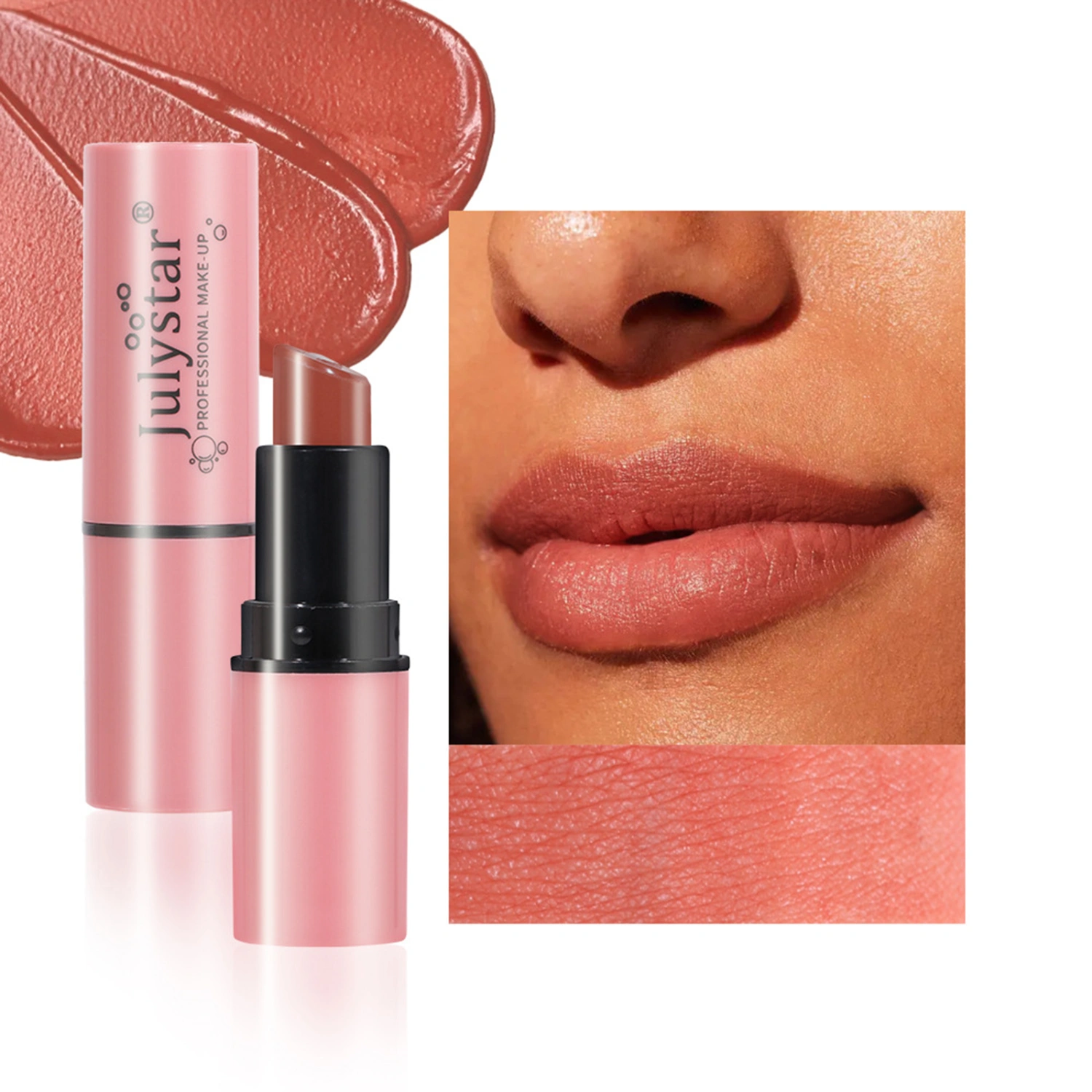 Matte Lipstick Long Lasting Fruit with Heart Non-Stick Cup Lip Gloss