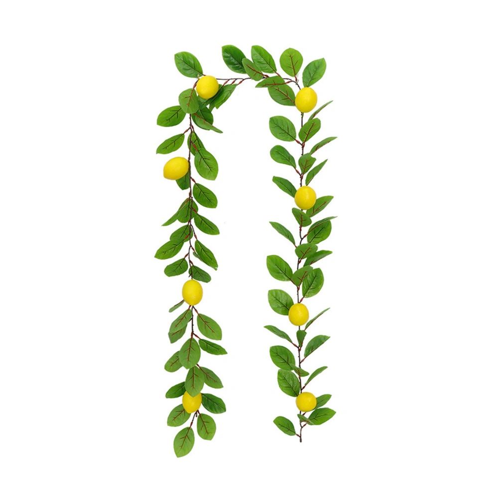 Lemon Artificial Vines Decor, Hanging Wall Decorations with Leaves 