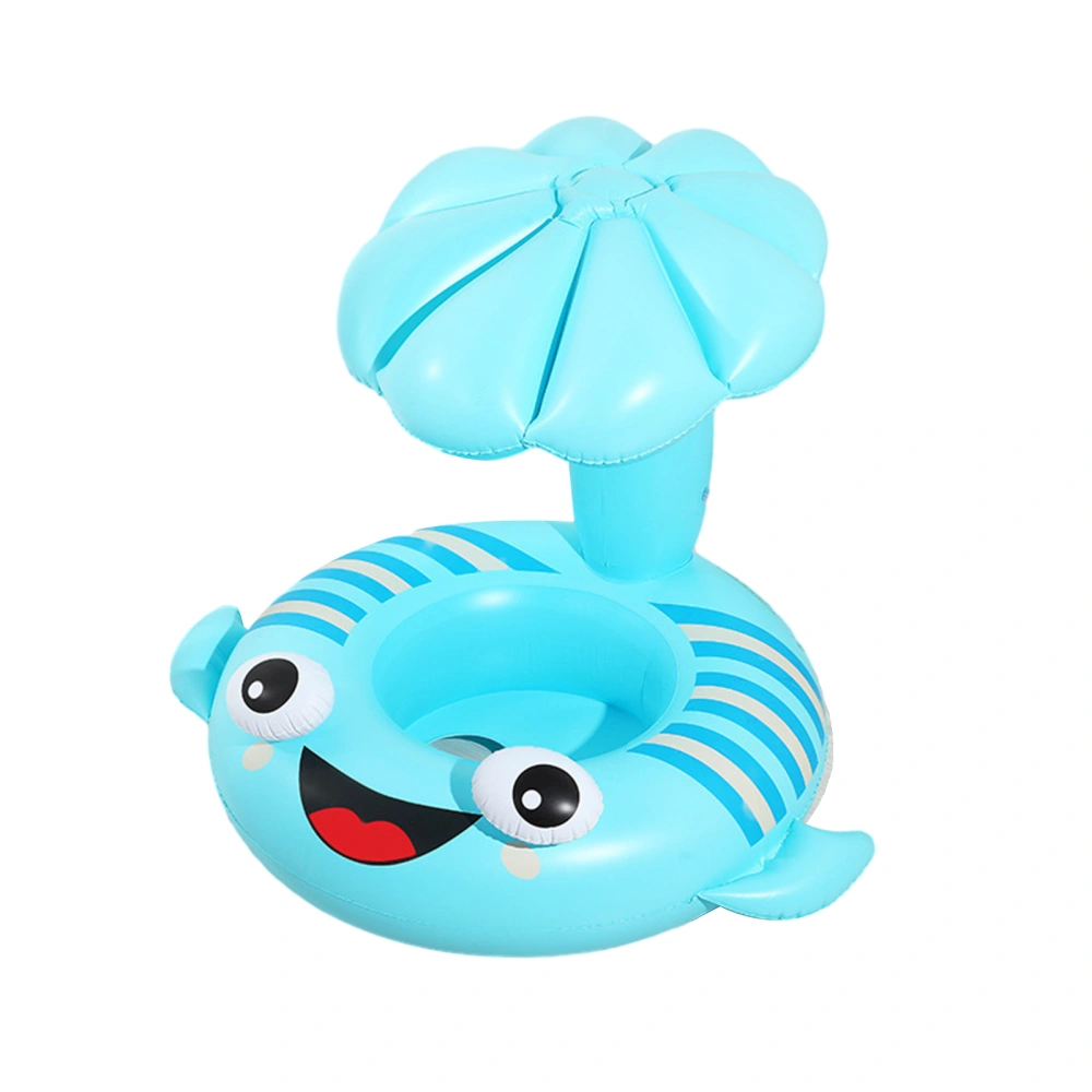 Inflatable Swim Ring for Kids Cartoon Fish Shape Lightweight Floaties 