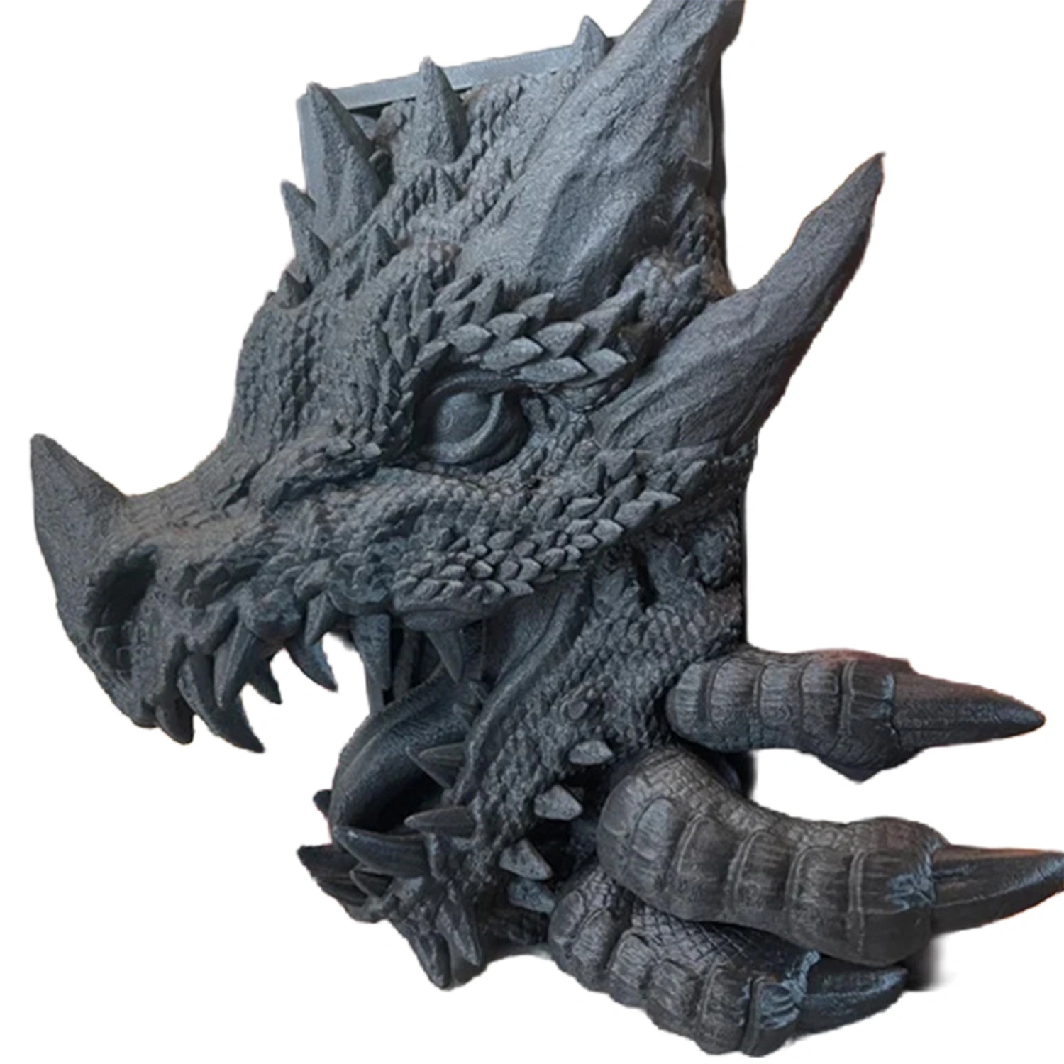 Gothic Dragon Bookends Vintage Dragon Statue Bookshelf Sculpture