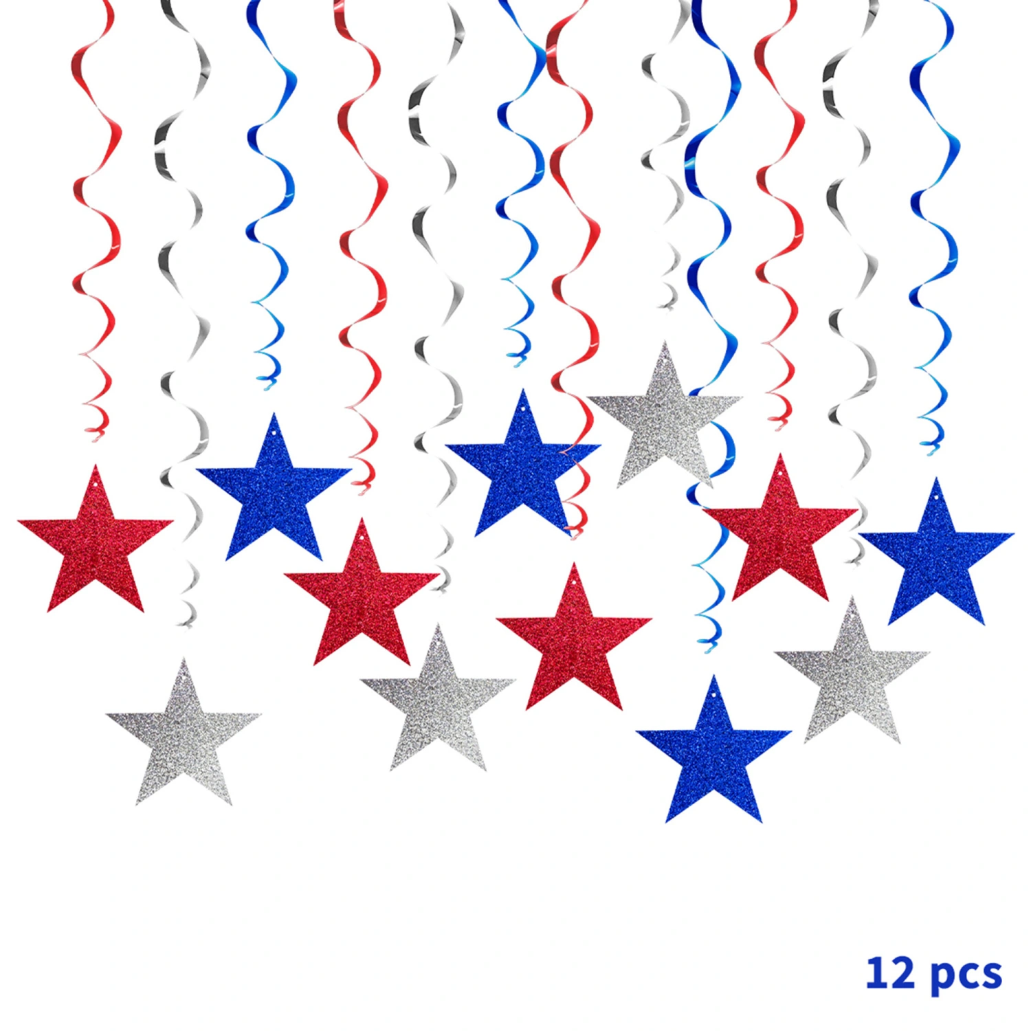 4th of July Paper Lanterns, Patriotic Hanging Independence Day Decor