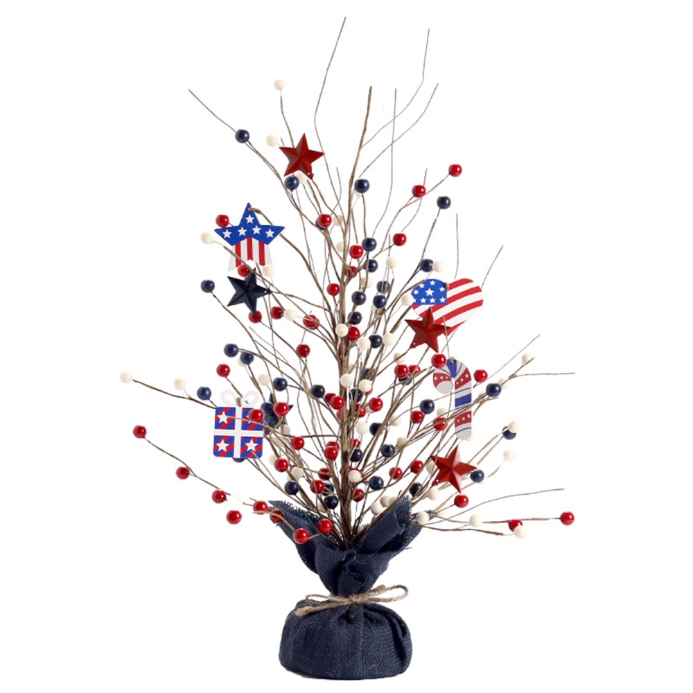 4th of July Table Decoration Tabletop Tree Patriotic Centerpiece