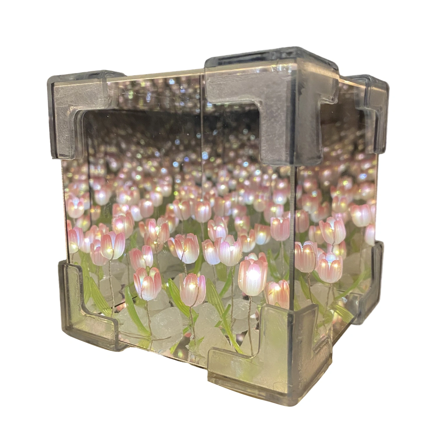 DIY Night Light Kit, Colorful Flower Bedside Lamp Desk Ornament Gift