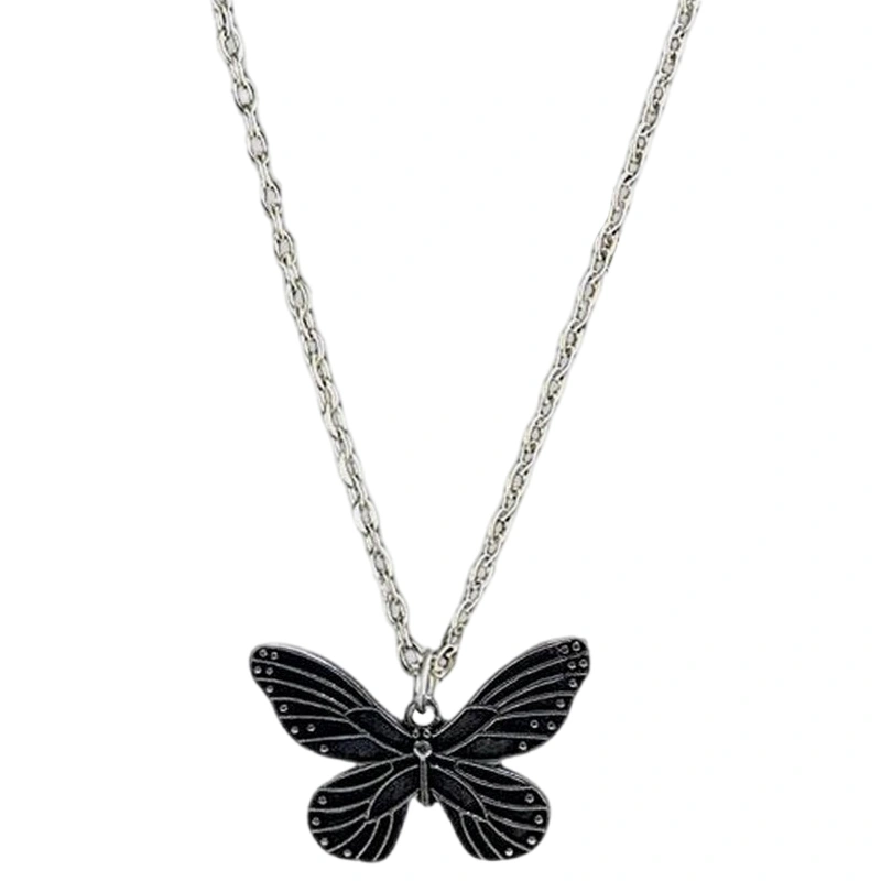 Women Butterfly Necklace, Hollowed Pendant Necklace Jewelry Gift