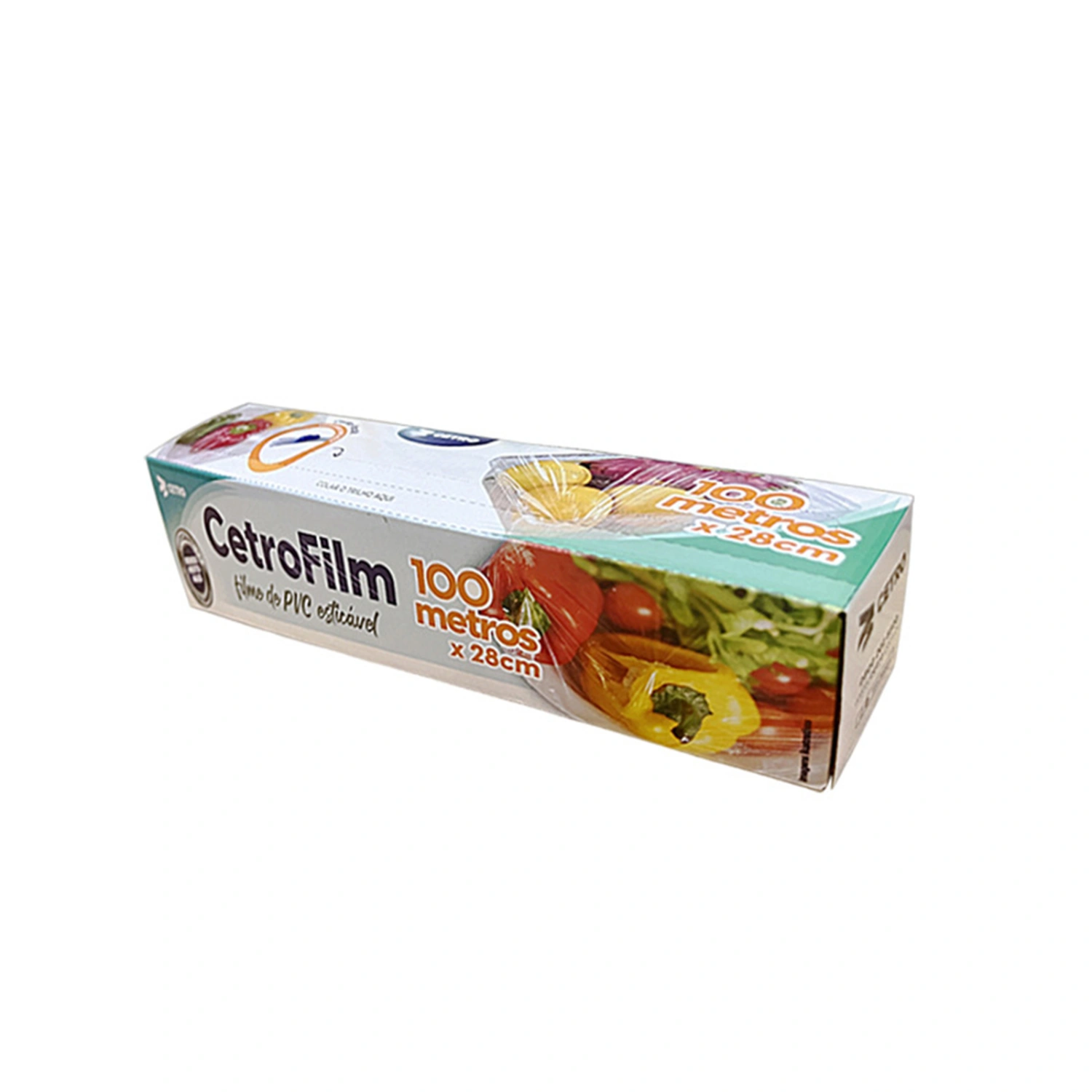 Plastic Food Wrap with Slide Cutter Food Grade Seal Cling Wrap
